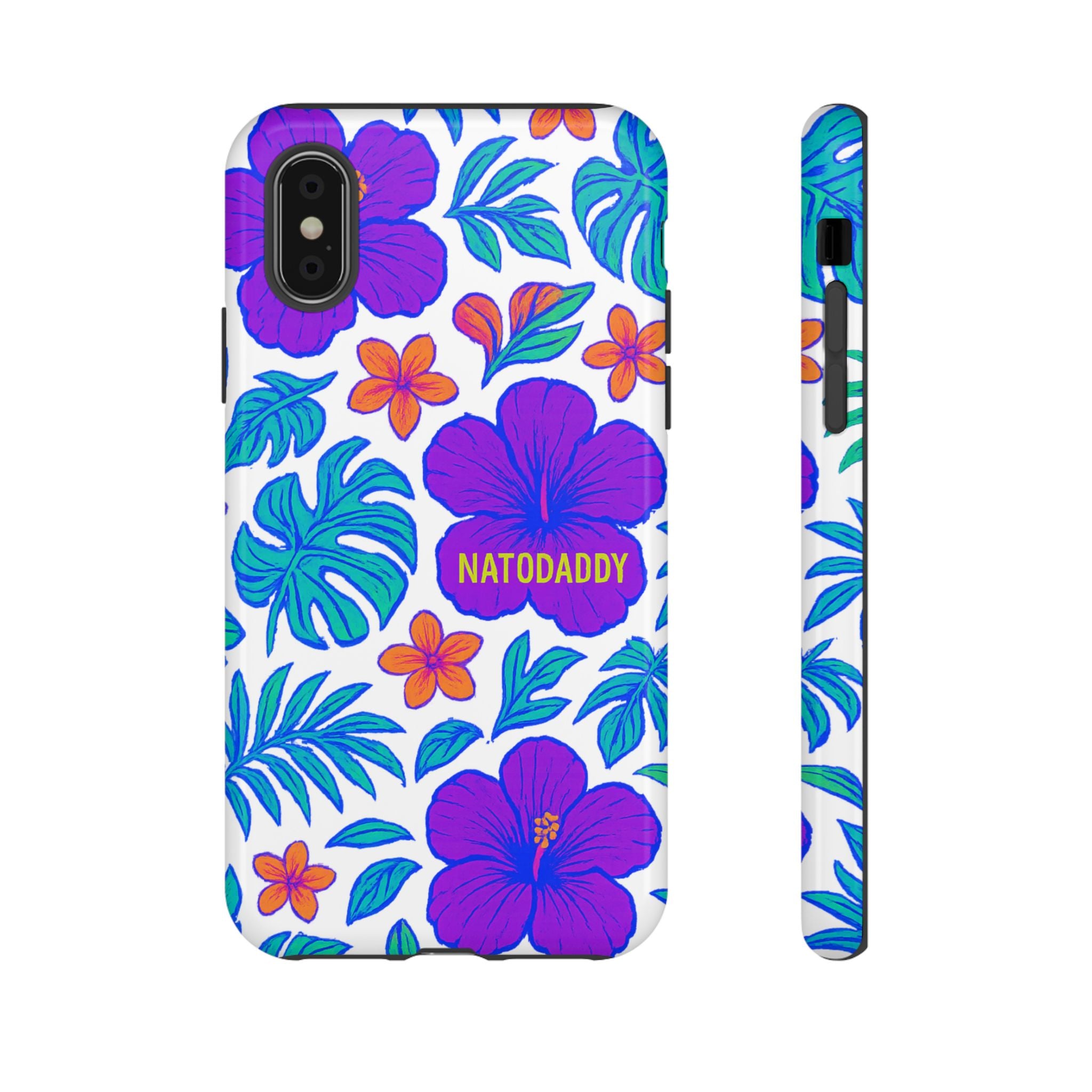 Tropical Phone Case | Tough Cases with Floral Design, Gift for Him/Her, Summer Vibe, Phone Accessory, Cute Design