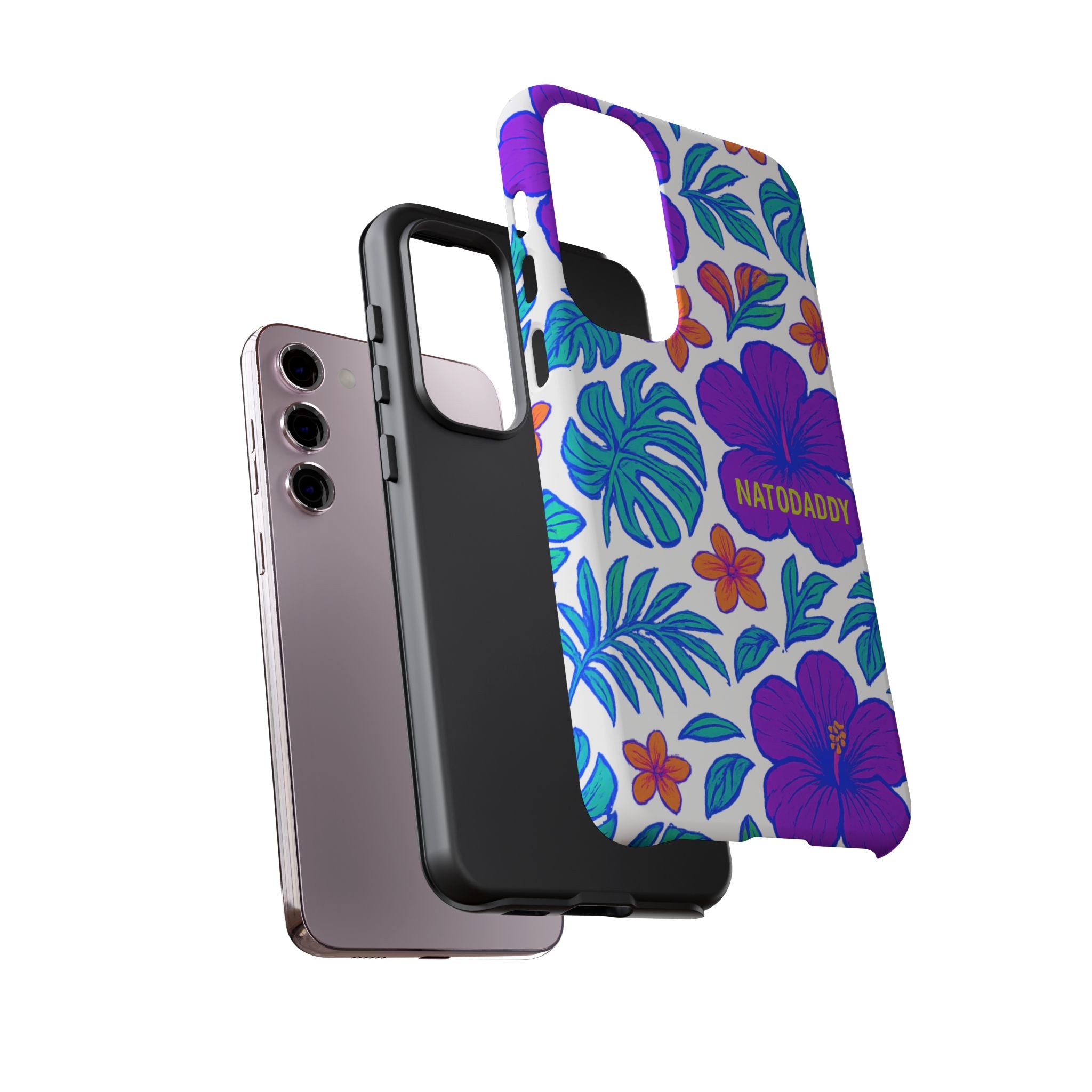 Tropical Phone Case | Tough Cases with Floral Design, Gift for Him/Her, Summer Vibe, Phone Accessory, Cute Design