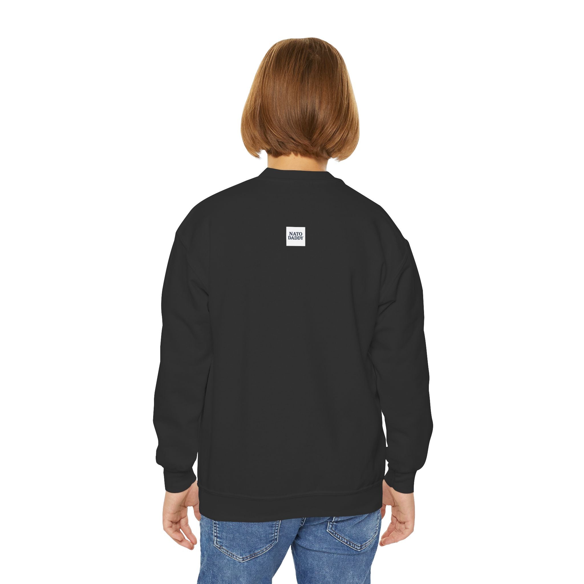 Hip Retro Youth Crewneck Sweatshirt with Fun NATO DADDY Design, Stylish Streetwear, Gift Idea for Kids, Cool Casual Wear, Trendy [...]